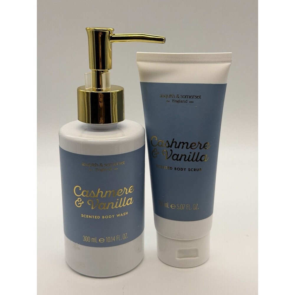 Asquith & Somerset Cashmere & Vanilla  10 Oz Body Wash And 5 Oz Scrub. New